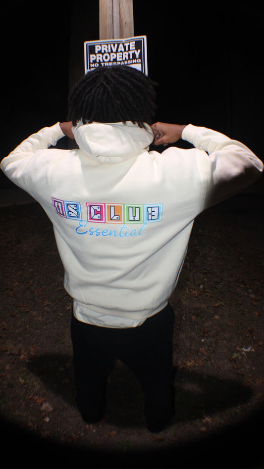 OS CLUB ESSENTIAL HOODIE (CREAM)