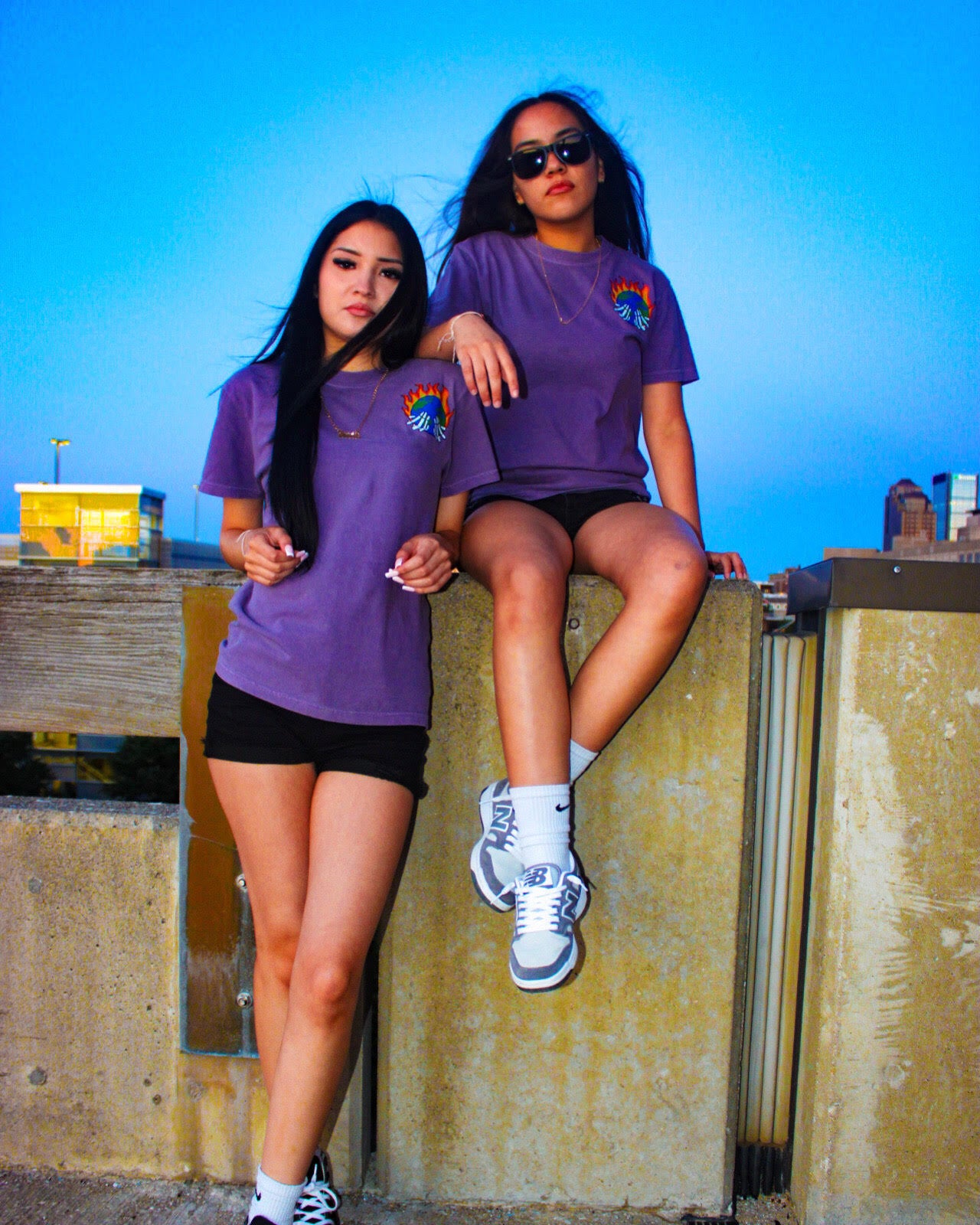 OS " Rockstar " Tee (Purple)