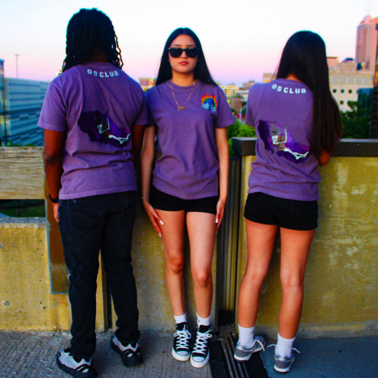 OS " Rockstar " Tee (Purple)