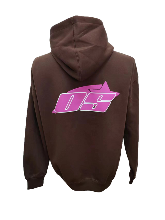 OS Puff Print Hoodie (Brown)